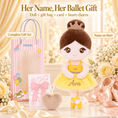 Load image into Gallery viewer, Gloveleya 13-inch Personalized Plush Dolls Ballerina Series Yellow - Gloveleya Official
