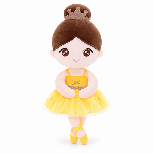 Gloveleya 13-inch Personalized Plush Dolls Ballerina Series Yellow - Gloveleya Official