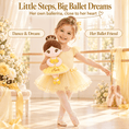 Load image into Gallery viewer, Gloveleya 13-inch Personalized Plush Dolls Ballerina Series Yellow - Gloveleya Official
