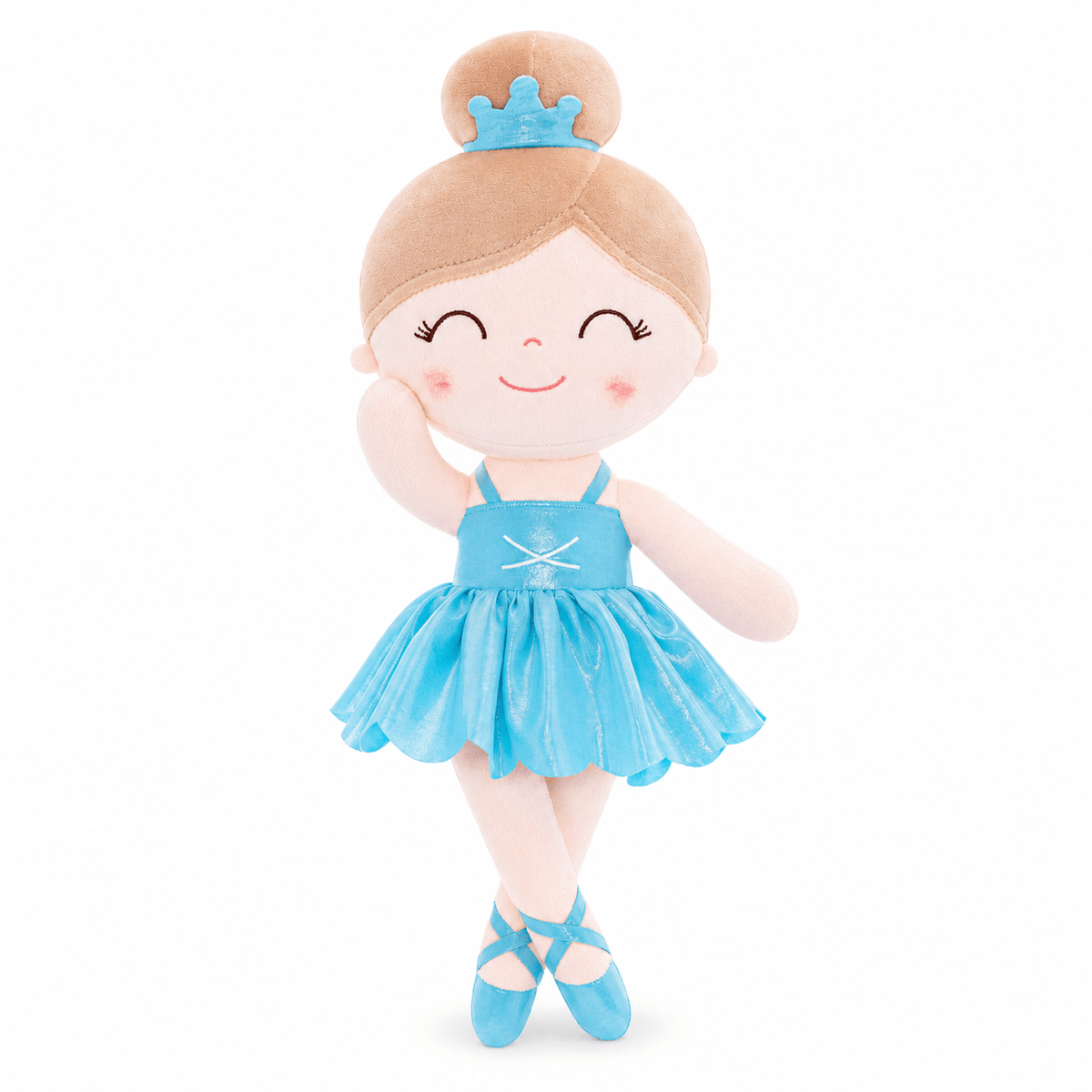 Gloveleya 13-inch Personalized Plush Dolls Iridescent Glitter Ballerina Series Blue Ballet Dream - Gloveleya Official