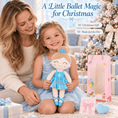 Load image into Gallery viewer, Gloveleya 13-inch Personalized Plush Dolls Iridescent Glitter Ballerina Series Blue Ballet Dream - Gloveleya Official
