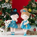 Load image into Gallery viewer, Gloveleya 13 - inch Personalized Plush Dolls Iridescent Glitter Ballerina Series Blue Ballet Dream - Gloveleya Official
