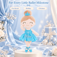 Load image into Gallery viewer, Gloveleya 13-inch Personalized Plush Dolls Iridescent Glitter Ballerina Series Blue Ballet Dream - Gloveleya Official

