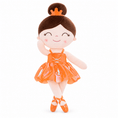 Load image into Gallery viewer, Gloveleya 13-inch Personalized Plush Dolls Iridescent Glitter Ballerina Series Orange Ballet Dream - Gloveleya Official
