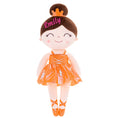 Load image into Gallery viewer, Gloveleya 13 - inch Personalized Plush Dolls Iridescent Glitter Ballerina Series Orange Ballet Dream - Gloveleya Official
