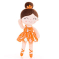 Carica l'immagine nel visualizzatore della galleria, Gloveleya 13 - inch Personalized Plush Dolls Iridescent Glitter Ballerina Series Orange Ballet Dream - Gloveleya Official
