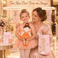 Load image into Gallery viewer, Gloveleya 13-inch Personalized Plush Dolls Iridescent Glitter Ballerina Series Orange Ballet Dream - Gloveleya Official
