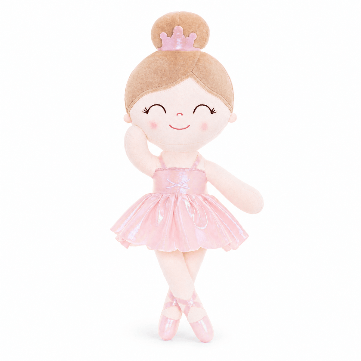 Gloveleya 13-inch Personalized Plush Dolls Iridescent Glitter Ballerina Series Pink Ballet Dream - Gloveleya Official