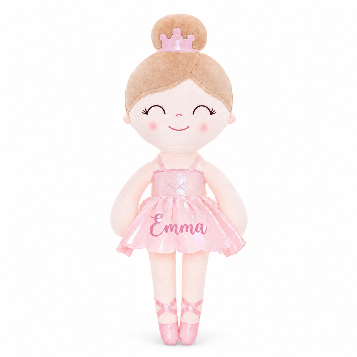 Gloveleya 13-inch Personalized Plush Dolls Iridescent Glitter Ballerina Series Pink Ballet Dream - Gloveleya Official