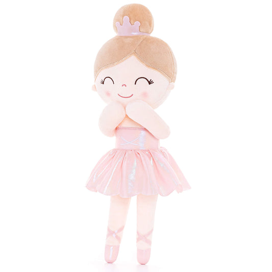 Gloveleya 13 - inch Personalized Plush Dolls Iridescent Glitter Ballerina Series Pink Ballet Dream - Gloveleya Official