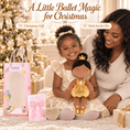 Load image into Gallery viewer, Gloveleya 13-inch Personalized Plush Dolls Iridescent Glitter Ballerina Series Tanned Gold Ballet Dream - Gloveleya Official
