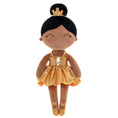 Carica l'immagine nel visualizzatore della galleria, Gloveleya 13 - inch Personalized Plush Dolls Iridescent Glitter Ballerina Series Tanned Gold Ballet Dream - Gloveleya Official
