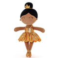 Carica l'immagine nel visualizzatore della galleria, Gloveleya 13 - inch Personalized Plush Dolls Iridescent Glitter Ballerina Series Tanned Gold Ballet Dream - Gloveleya Official
