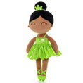 Load image into Gallery viewer, Gloveleya 13 - inch Personalized Plush Dolls Iridescent Glitter Ballerina Series Tanned Green Ballet Dream - Gloveleya Official
