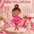 Load image into Gallery viewer, Gloveleya 13-inch Personalized Plush Dolls Iridescent Glitter Ballerina Series Tanned Rose Ballet Dream - Gloveleya Official
