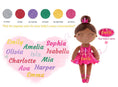 Cargar la imagen en la vista de la galería, Gloveleya 13 - inch Personalized Plush Dolls Iridescent Glitter Ballerina Series Tanned Rose Ballet Dream - Gloveleya Official
