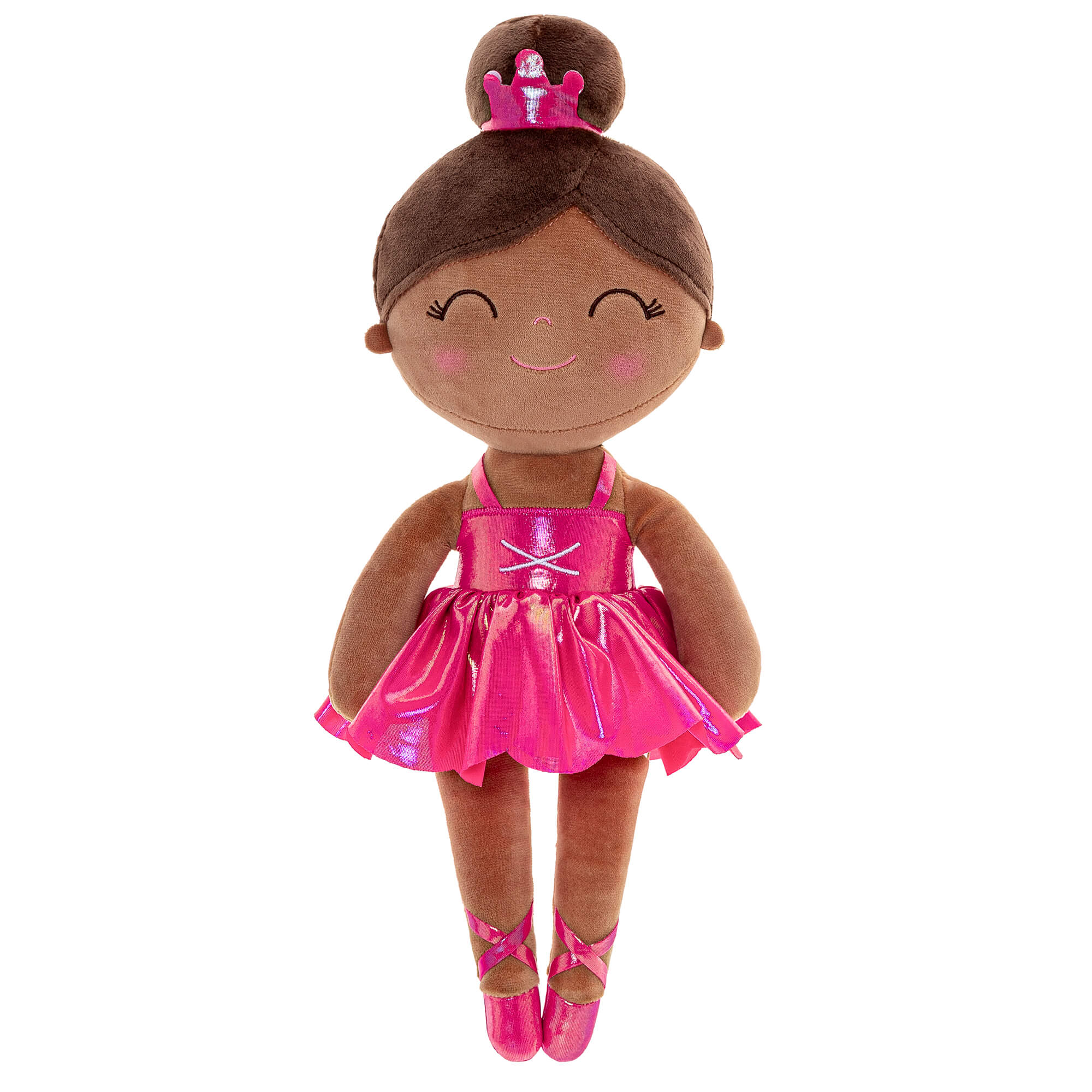 Gloveleya 13 - inch Personalized Plush Dolls Iridescent Glitter Ballerina Series Tanned Rose Ballet Dream - Gloveleya Official