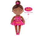 Carica l'immagine nel visualizzatore della galleria, Gloveleya 13 - inch Personalized Plush Dolls Iridescent Glitter Ballerina Series Tanned Rose Ballet Dream - Gloveleya Official
