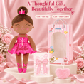 Load image into Gallery viewer, Gloveleya 13-inch Personalized Plush Dolls Iridescent Glitter Ballerina Series Tanned Rose Ballet Dream - Gloveleya Official
