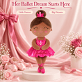 Load image into Gallery viewer, Gloveleya 13-inch Personalized Plush Dolls Iridescent Glitter Ballerina Series Tanned Rose Ballet Dream - Gloveleya Official
