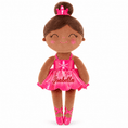 Load image into Gallery viewer, Gloveleya 13-inch Personalized Plush Dolls Iridescent Glitter Ballerina Series Tanned Rose Ballet Dream - Gloveleya Official
