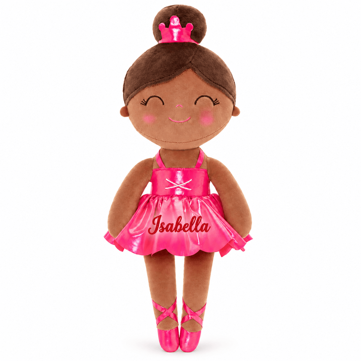 Gloveleya 13-inch Personalized Plush Dolls Iridescent Glitter Ballerina Series Tanned Rose Ballet Dream - Gloveleya Official