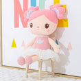 Cargar la imagen en la vista de la galería, Gloveleya 14 - inch Personalized Curl Candy Girls Doll Pink - Gloveleya Official
