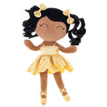 Load image into Gallery viewer, Gloveleya 14 - inch Personalized Plush Dolls Curly Ballerina Series Tanned Gold Ballet Dream - Gloveleya Official
