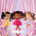 Cargar la imagen en la vista de la galería, Gloveleya 14 - inch Personalized Plush Dolls Curly Ballerina Series Tanned Gold Ballet Dream - Gloveleya Official
