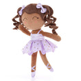 Bild in Galerie-Betrachter laden, Gloveleya 14 - inch Personalized Plush Dolls Curly Ballerina Series Tanned Purple Ballet Dream - Gloveleya Official
