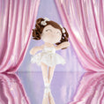 Cargar la imagen en la vista de la galería, Gloveleya 14 - inch Personalized Plush Dolls Curly Ballerina Series White Ballet Dream - Gloveleya Official
