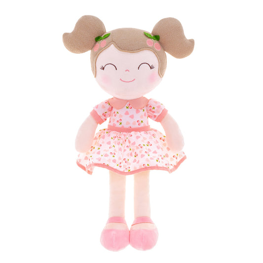 Gloveleya 16 - inch Personalized Cherry Girl Dolls Pink - Gloveleya Official