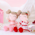 Cargar la imagen en la vista de la galería, Gloveleya 16 - inch Personalized Cherry Girl Dolls Pink - Gloveleya Official
