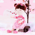 Carica l'immagine nel visualizzatore della galleria, Gloveleya 16 - inch Personalized Chinese Traditional Dolls Peach Blossom - Gloveleya Official
