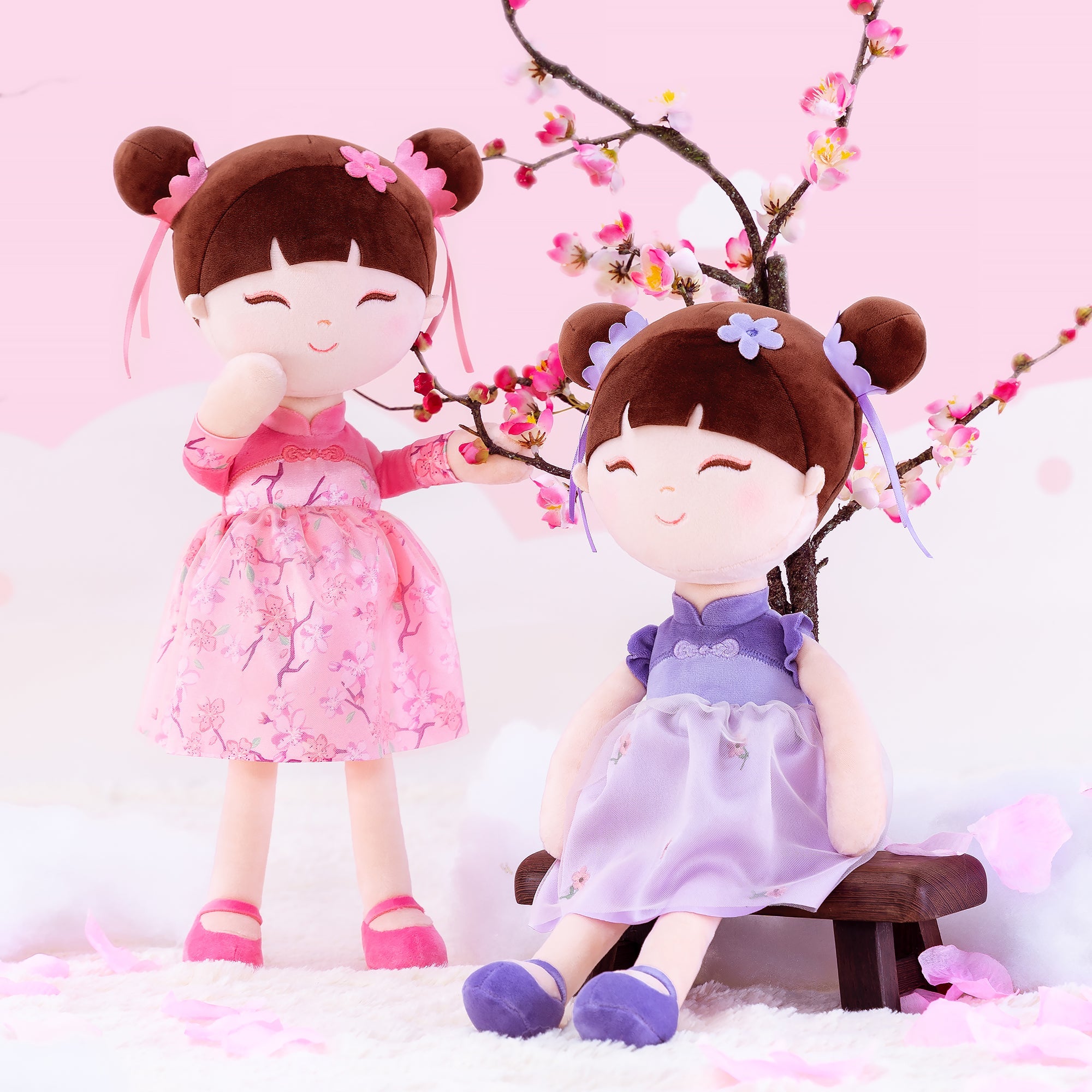 Gloveleya 16 - inch Personalized Chinese Traditional Dolls Peach Blossom - Gloveleya Official