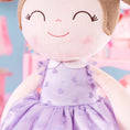 Cargar la imagen en la vista de la galería, Gloveleya 16 - inch Personalized Flocking Heart Princess Purple - Gloveleya Official
