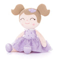 Cargar la imagen en la vista de la galería, Gloveleya 16 - inch Personalized Flocking Heart Princess Purple - Gloveleya Official
