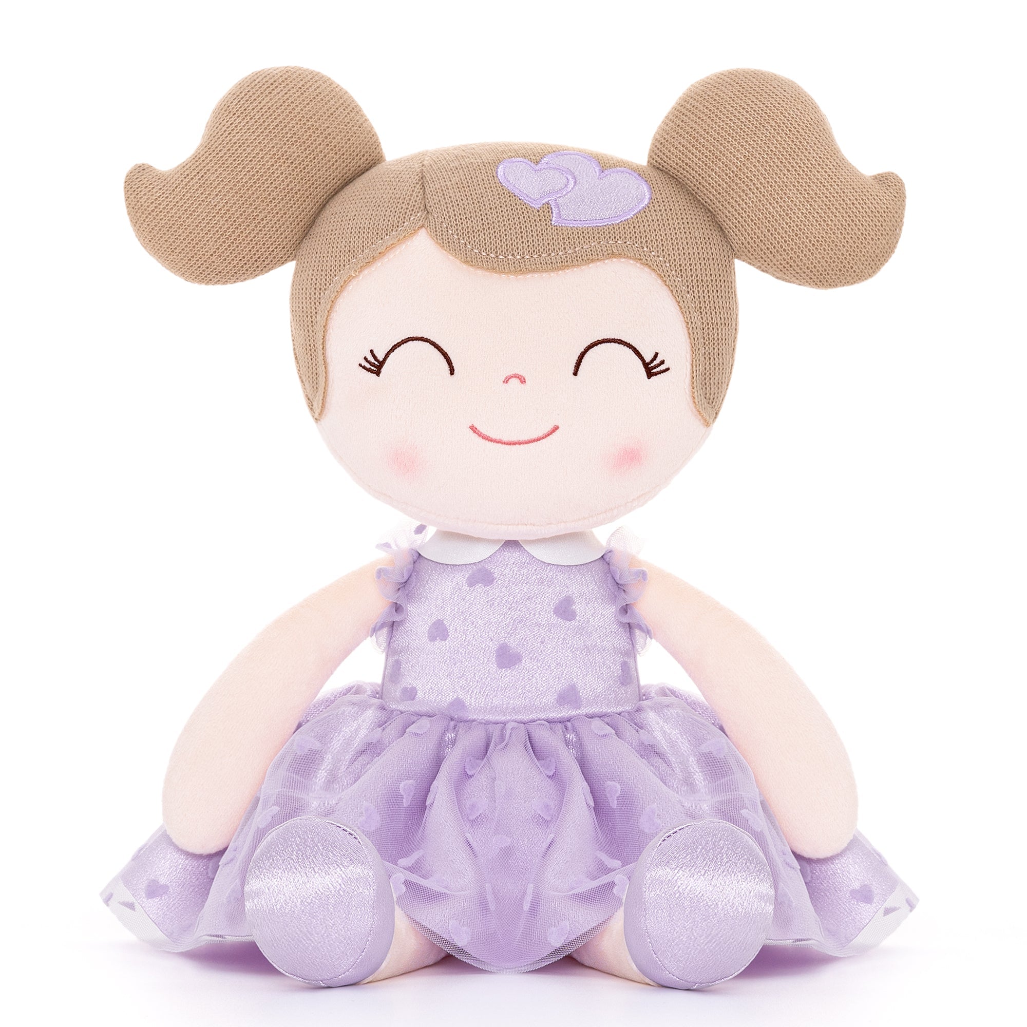 Gloveleya 16 - inch Personalized Flocking Heart Princess Purple - Gloveleya Official