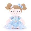 Carica l'immagine nel visualizzatore della galleria, Gloveleya 16 - inch Personalized Floral Flower Girls Blue Dolls - Gloveleya Official
