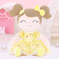 Cargar la imagen en la vista de la galería, Gloveleya 16 - inch Personalized Floral Flower Girls Doll Yellow - Gloveleya Official
