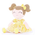 Cargar la imagen en la vista de la galería, Gloveleya 16 - inch Personalized Floral Flower Girls Doll Yellow - Gloveleya Official
