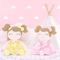 Cargar la imagen en la vista de la galería, Gloveleya 16 - inch Personalized Floral Flower Girls Doll Yellow - Gloveleya Official
