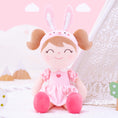 Cargar la imagen en la vista de la galería, Gloveleya 16 - inch Personalized Plush Dolls Animal Costume Dolls Pink Bunny - Gloveleya Official
