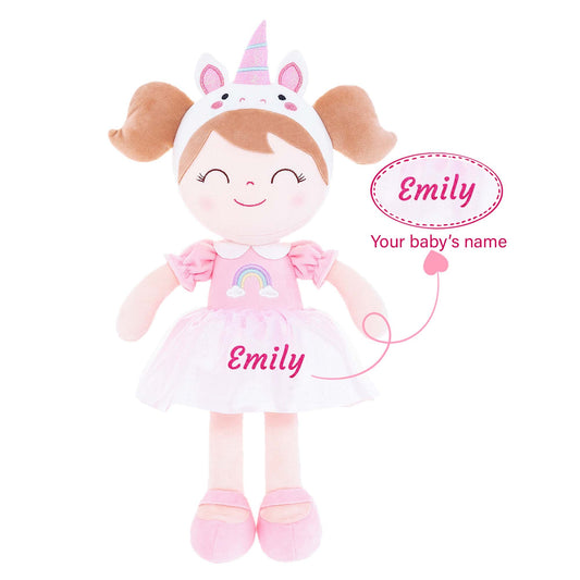 Gloveleya 16 - inch Personalized Plush Dolls Animal Costume Dolls Unicorn - Gloveleya Official