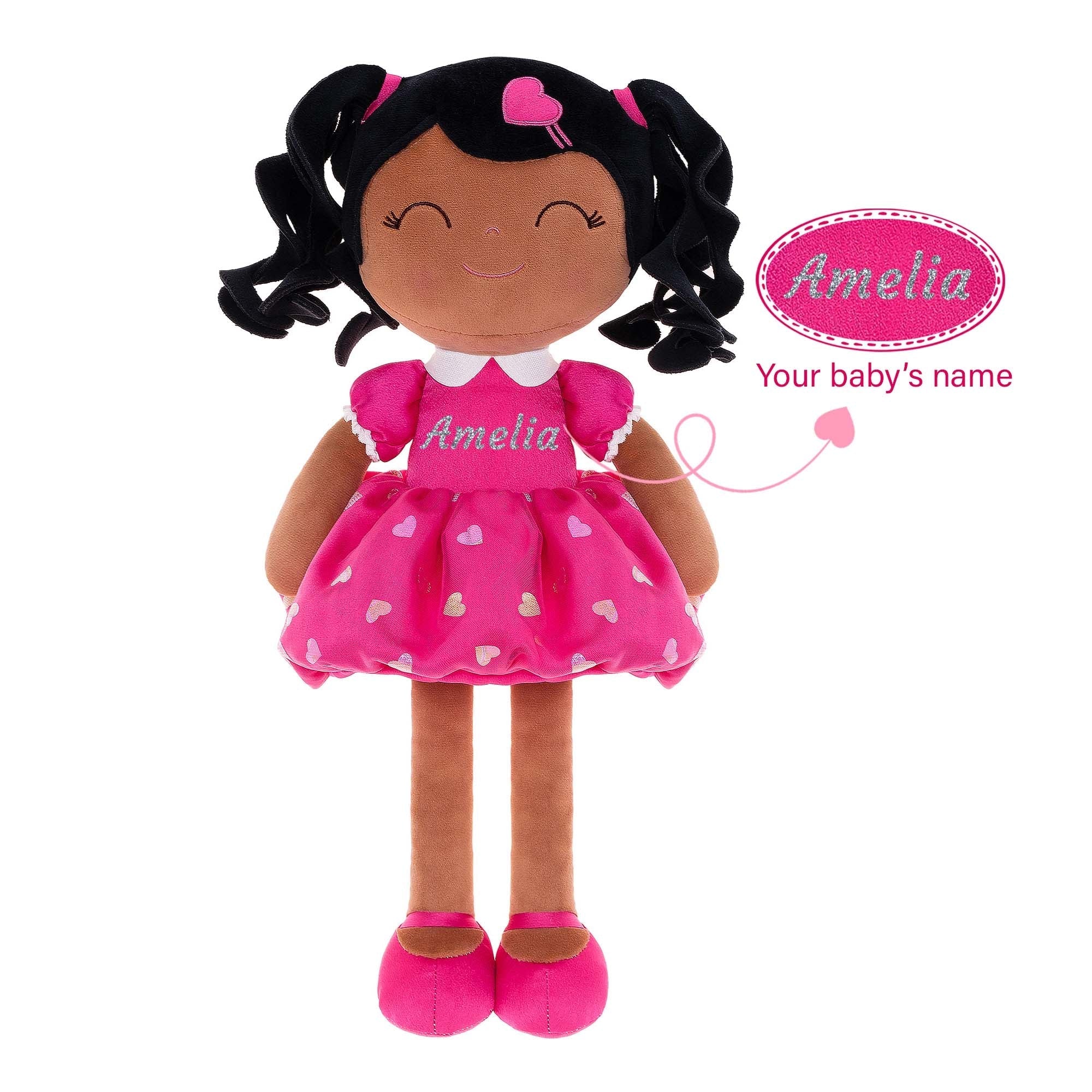 Gloveleya 16 - inch Personalized Plush Dolls Curly Love Heart Princess Dolls - Gloveleya Official