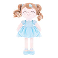 Bild in Galerie-Betrachter laden, Gloveleya 16 - inch Personalized Plush Dolls Curly Love Heart Princess Dolls - Blue - Gloveleya Official
