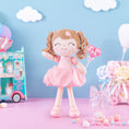 Cargar la imagen en la vista de la galería, Gloveleya 16 - inch Personalized Plush Dolls Curly Love Heart Princess Dolls - Pink - Gloveleya Official
