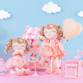 Bild in Galerie-Betrachter laden, Gloveleya 16 - inch Personalized Plush Dolls Curly Love Heart Princess Dolls - Pink - Gloveleya Official
