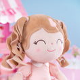 Load image into Gallery viewer, Gloveleya 16 - inch Personalized Plush Dolls Curly Love Heart Princess Dolls - Pink - Gloveleya Official
