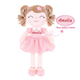 Bild in Galerie-Betrachter laden, Gloveleya 16 - inch Personalized Plush Dolls Curly Love Heart Princess Dolls - Pink - Gloveleya Official
